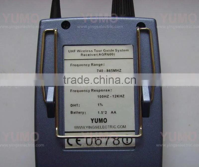 Tour guide system receiver AGR600 wireless Tour Guide System