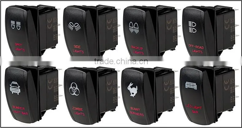 Hot! LED Light bar rocker switch & 12v sealed rocker switch