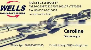 8mm stainless steel DIN764 link chain