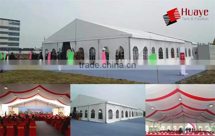 High class white 20x30m white event tent with windows