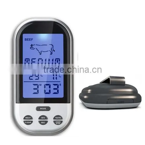 Remote Wireless Digital Beef Meat Temperature Thermometer
