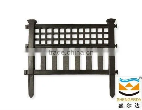small garden decorative clear plastic fence