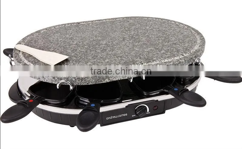 Black steak grill lava cooking stone