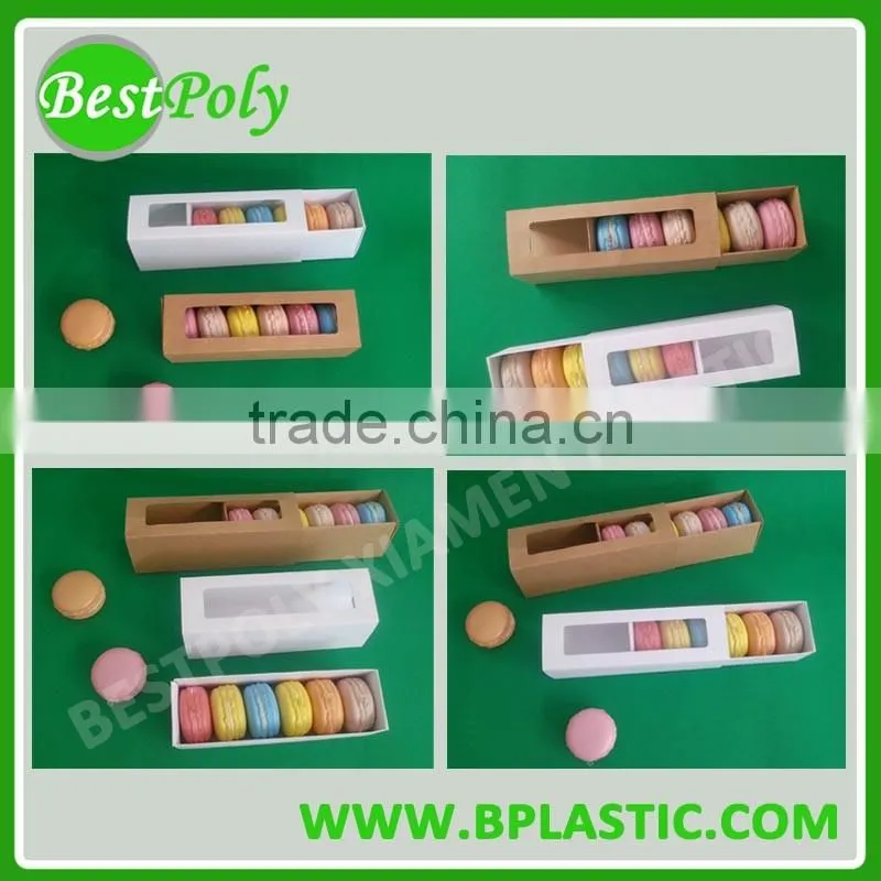 Macaron box with plastic tray inserts for sale