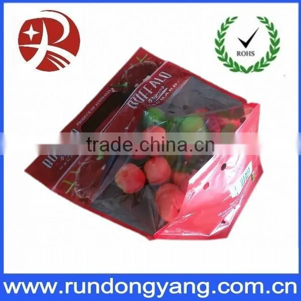 Plastic cpp printed slider zip lock vegetable fruit bag