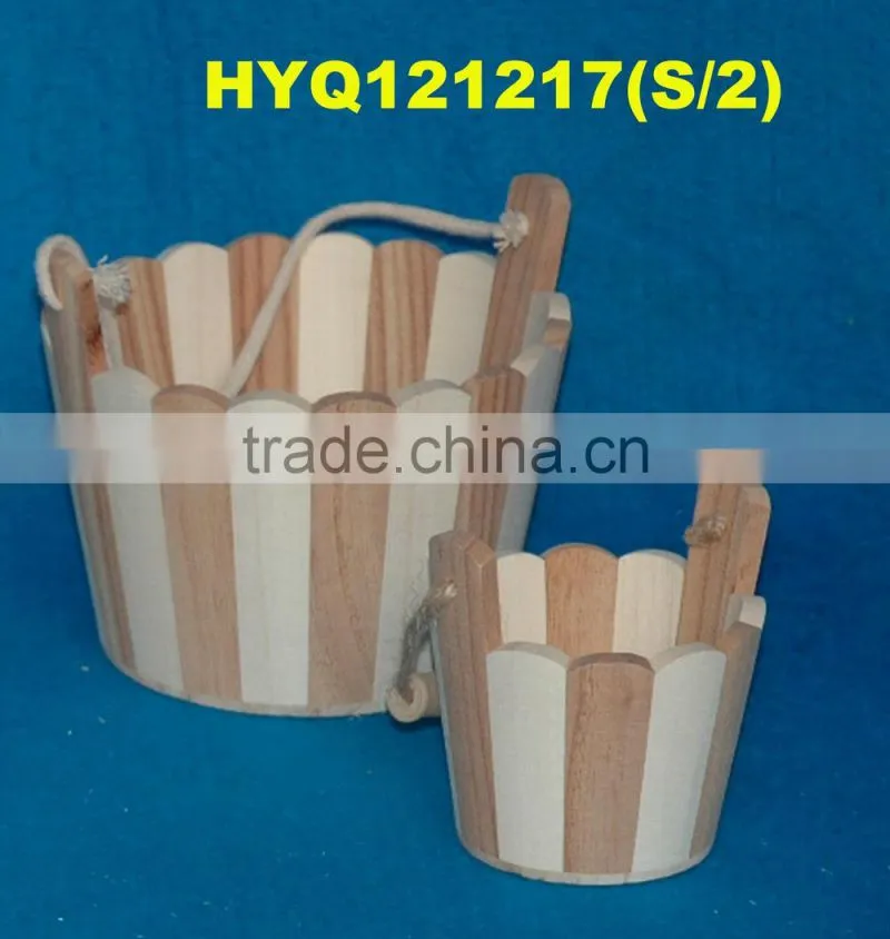 high quality antique wooden bucket wholesale