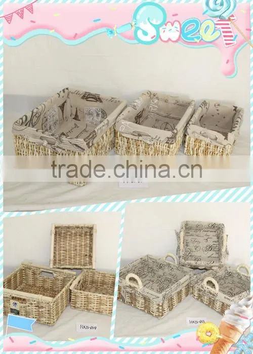 Eco Friendly Maize Peel Woven Storage Basket