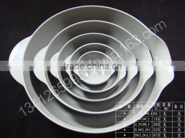 Melamine dinnerware set with apple design
