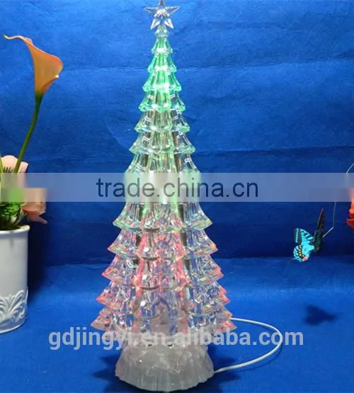 Clear Acrylic led color changing music angel for decoration