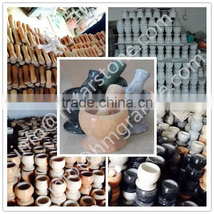 Big size granite stone mortar and pestle