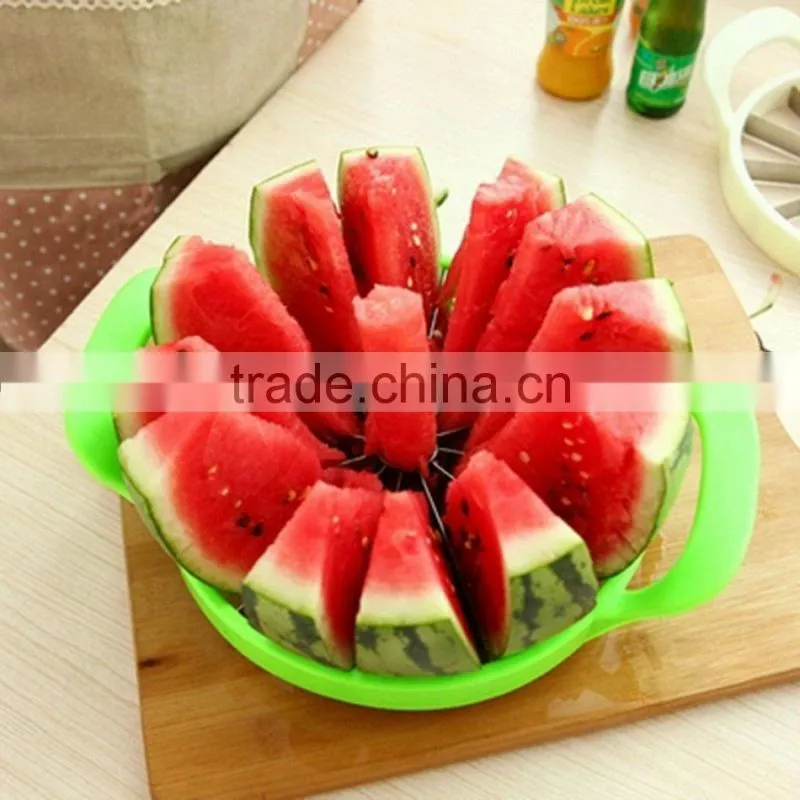 Watermelon Cantaloupe Melon Cutter Stainless Steel Kitchen Fruit Divider Slicer