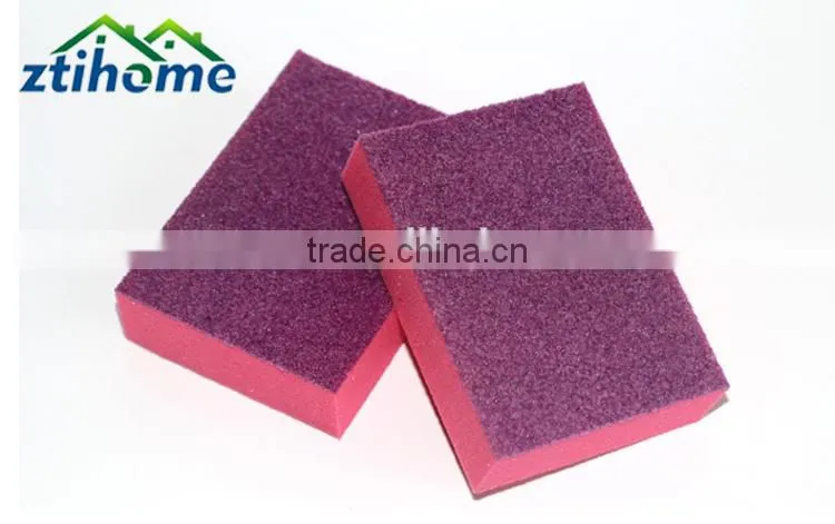 single side red color change sponge for kitchen