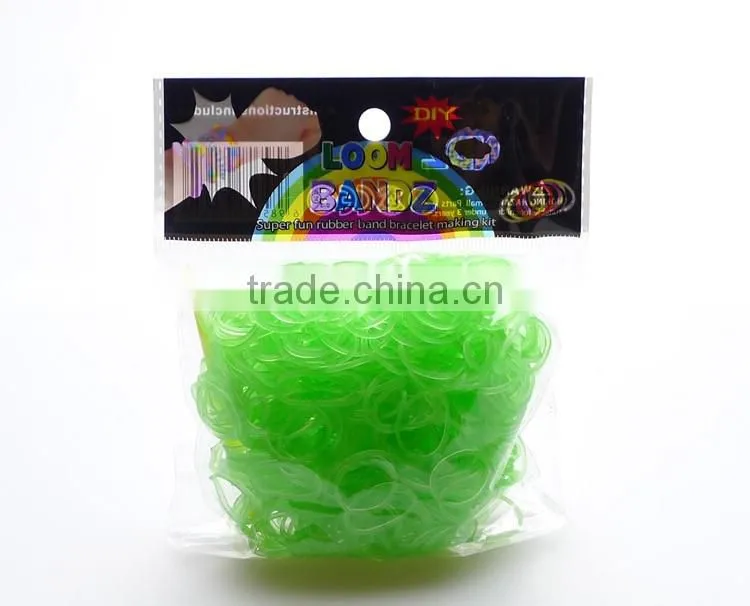 DIY LOOM BANDS BRACELET MAKING KIT INCLUDES 300 colorful RUBBER BANDS LOOM CLIPS