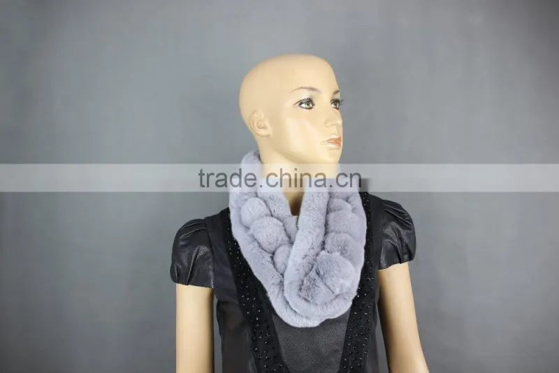 High Quality Knitted Rex-Rabbit Scarf