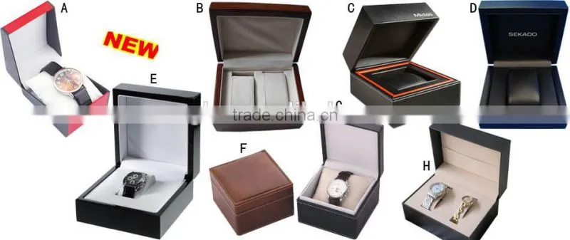 Chamois velvet wood Wristwatch Box men / lady watch box