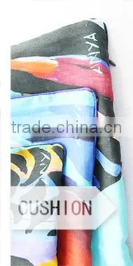 Dining chair cushion covers with custom print 100% cotton