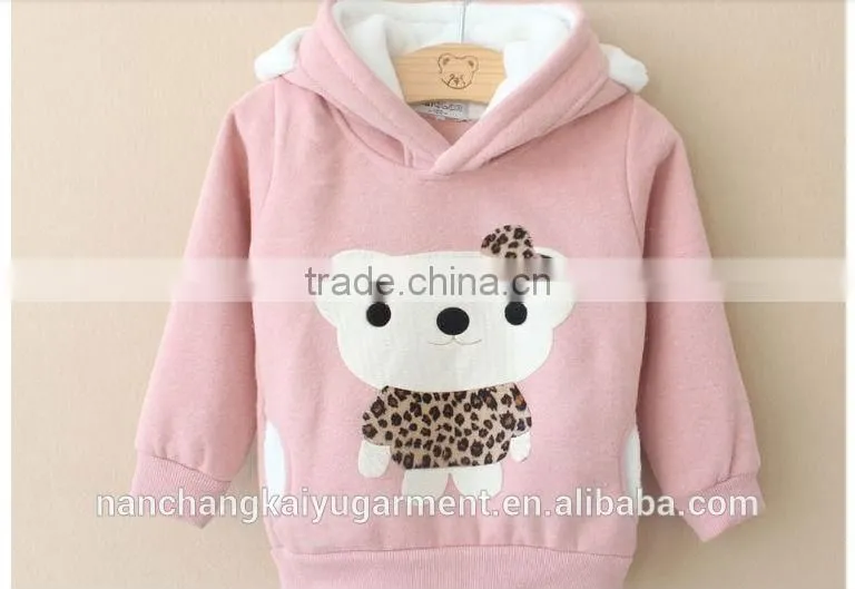 wholesale hoodies cute animal embroidery hoodie for chirlden