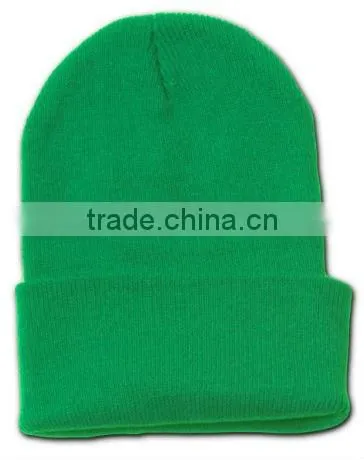 Sports knitted benies hat custom long winter hats and caps