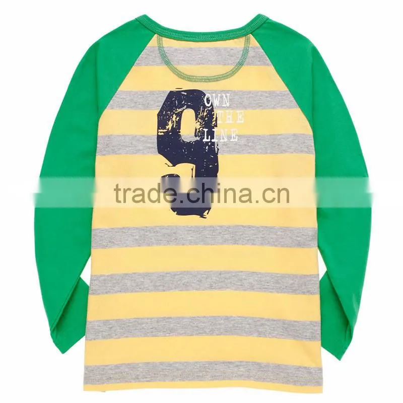 Half open collar cotton t shirt with raglan sleeves
