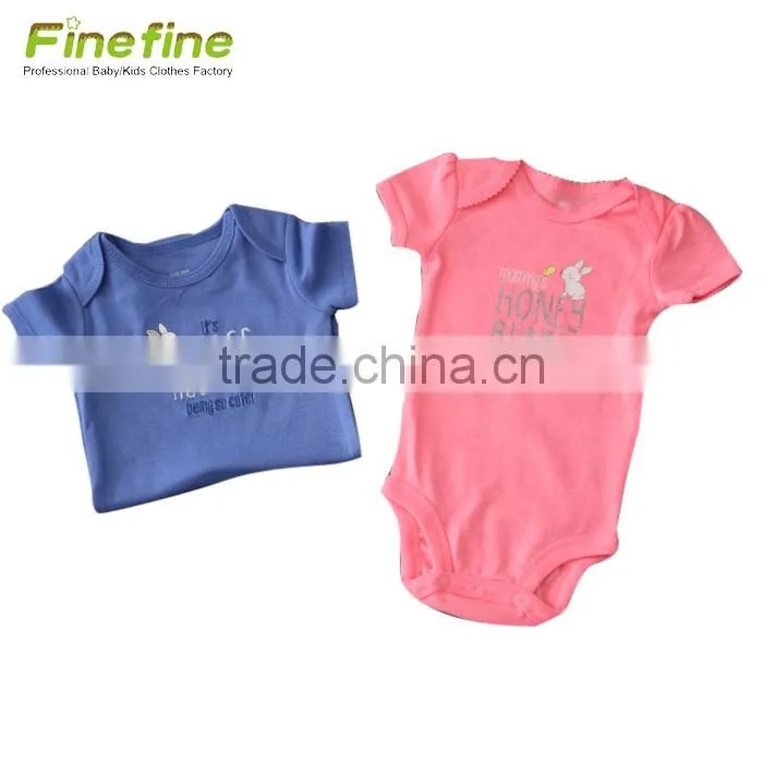 Custom Kids Clothes New Born Baby Romper Clothing
