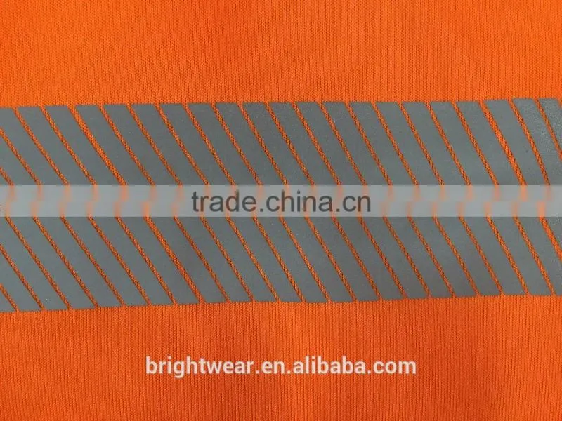 Mens orange hi vis reflective protective jacket warning fleece Chinese local tape safety sweatshirt