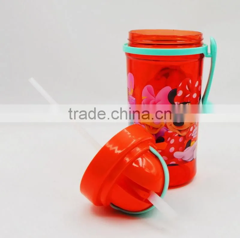 350ml kids sipper bottle/cartoon school portable water bottle/promotional gifts