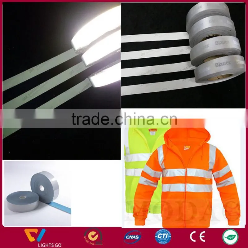 Chengwei customized silver laser Reflective heat transfer vinyl material PET tape for clothing
