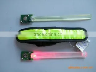 Dongguan New version reflective slap wrap wrist band and safety LED reflective armbands