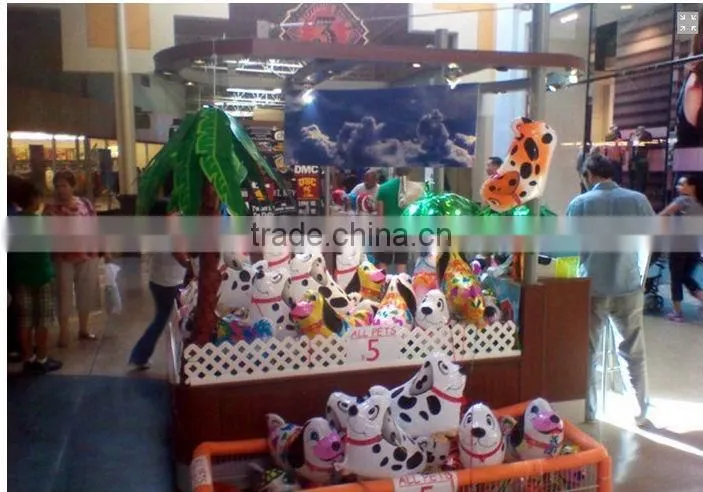 Wholesale cheap walking pet cow shaped mylar helium aluminium foil balloon