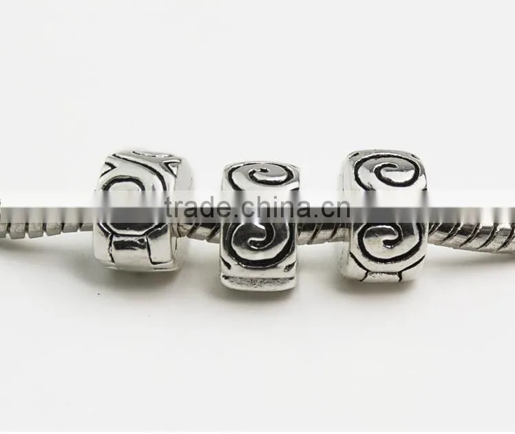 2015 Mixed and Mingle Silver Antique Clip Lock Spacer Stopper Bead f/ European Charm Bracelet
