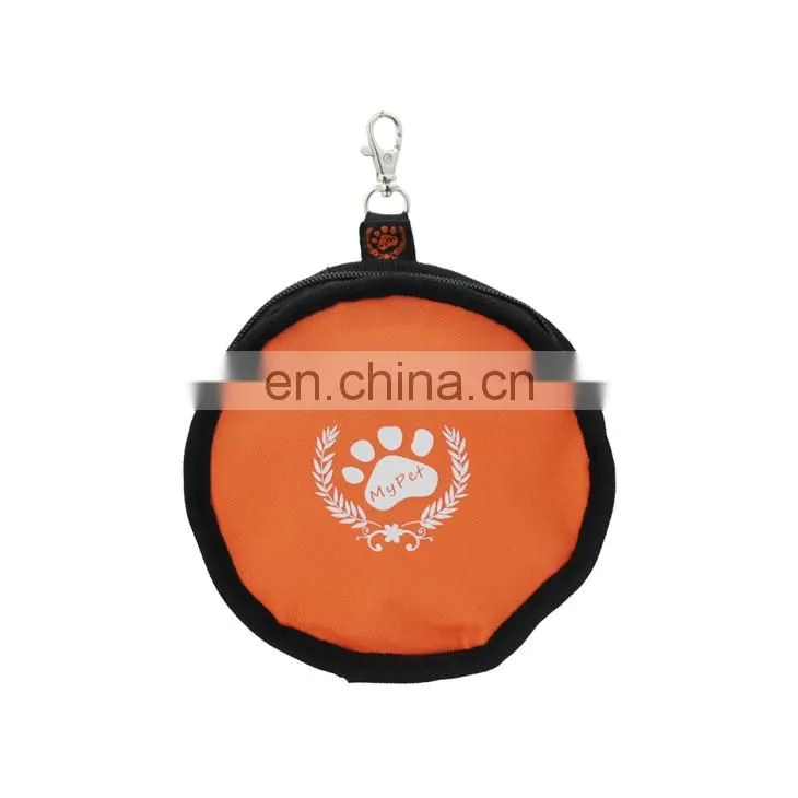 Double Foldable Water Proof Camping Pet Travel Bowls Dog Food Bag