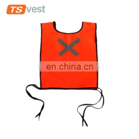 Custom light orange children vest in summer