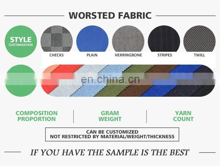 worsted wool fabric cutting, suiting fabric stocklot, high quality wool suit fabrics