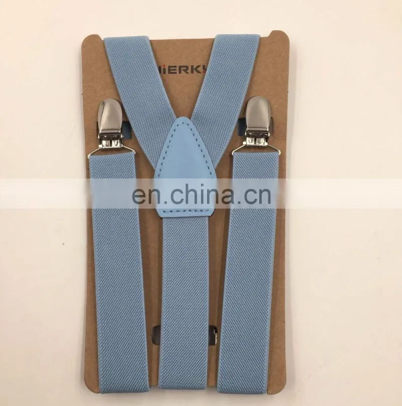 2017 HOT SALE best quality kids suspenders 25 colors available
