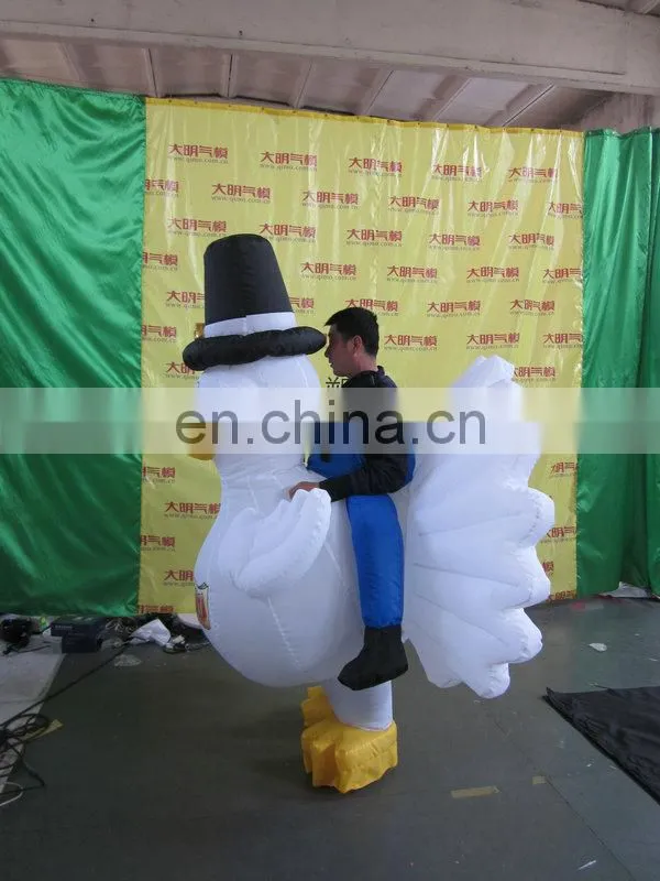 new style popular inflatable chicken costume,inflatable duck costume