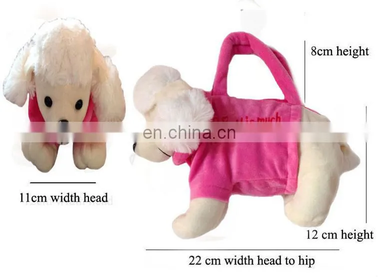 15 kinds of animal plush handbag soft toy