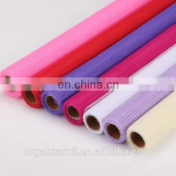 2016 Multicolor Raffia Floral Deco Mesh Popular in European countries