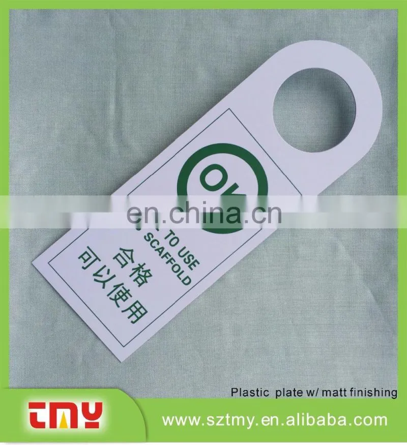 Soft PVC door hanger, door Warning signs
