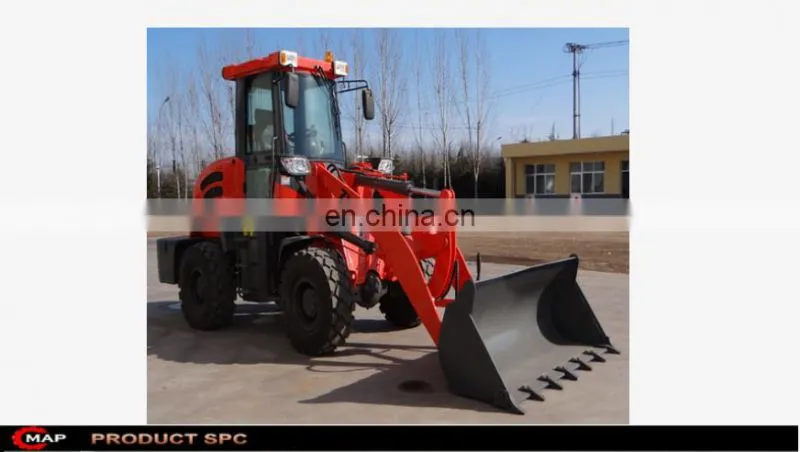 Mappower factory ZL16F 1.6ton mini wheel loader with front end loader