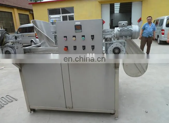 Continuous Nuts Fried Machinery Potato Chips Deep Fryer Automatic Frying Machine