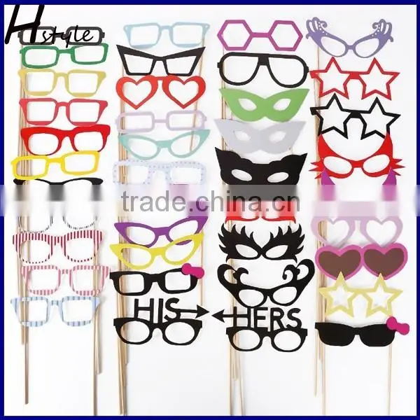 Fanny Photo Booth Props 76PCS DIY Kit for Wedding Birthdays Graduate Party Travel PFB0020