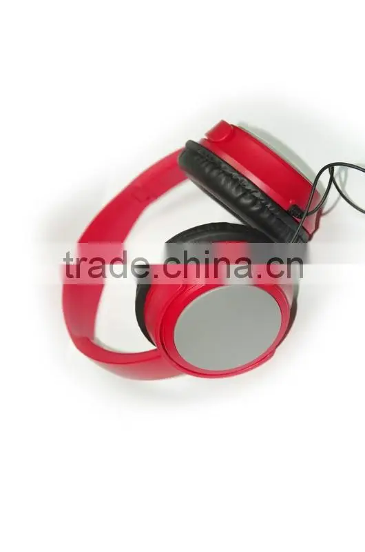 colorful red hifi stereo headphones for ps4,mp3