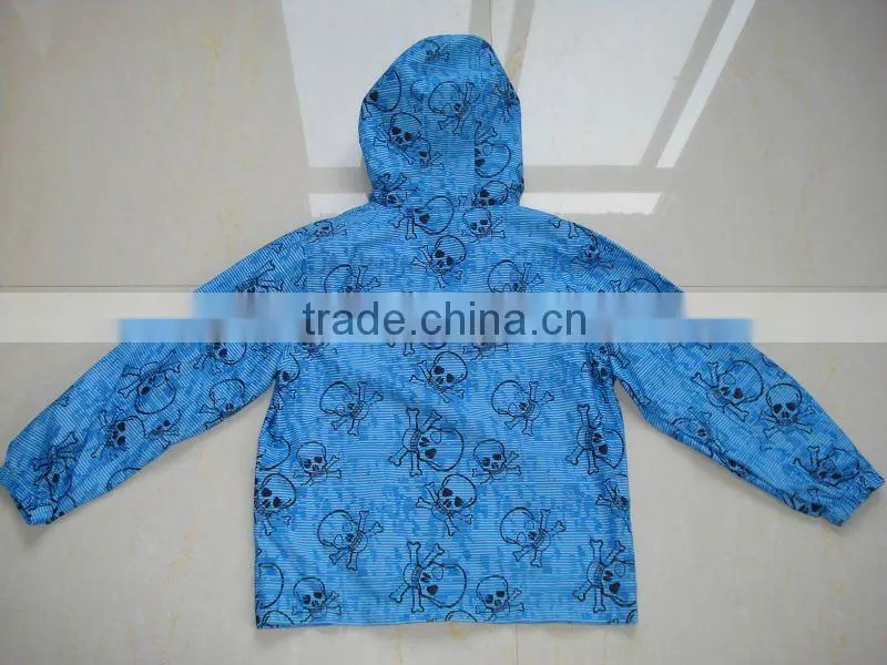 2014 High quality soft skin children spring nylon rain coat jackets