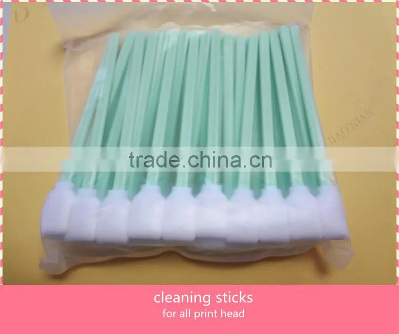 cleaning swabs for solvent printer and print head cleaning sticks