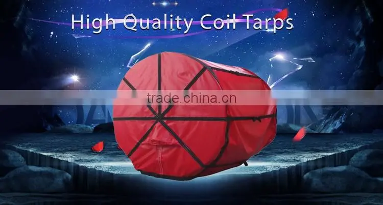 6' Round x 4' Across Steel Coil-Tent Bag Tarp for Flatbed Truck