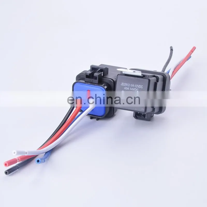 Automobile Relay Waterproof Integrated Wired DC12V 40A 5Pin 4pin Auto Relay With 105mm Length Wires car relay