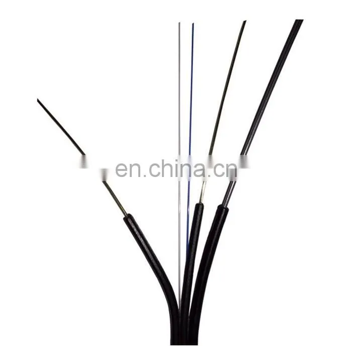 GJXH GJXCH 1,2,4,6,8,12 Cores FTTH flat indoor/outdoor fiber optic cable Drop Cable