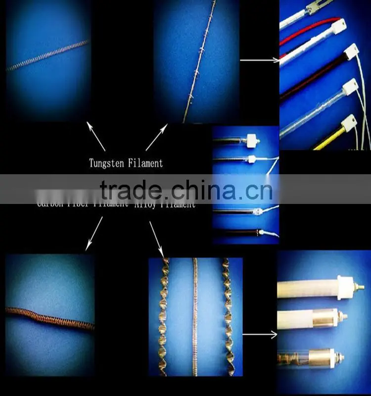 Heating element quartz infrared heat Lamp infrared heating lamp