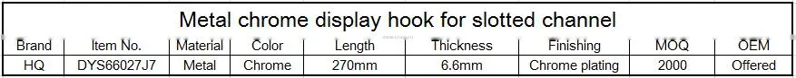 Clothes Store Slotted Hook Display System