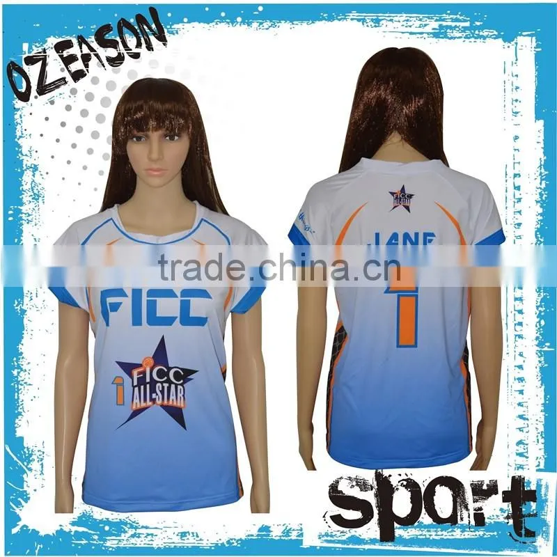 Custom Design Your Own Sublimation Men's Lady Volleyball Jersey